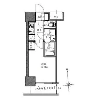 SーRESIDENCE南堀江【1503号室】の間取り