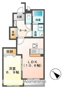 コモド ピノⅢ【1階】の間取り