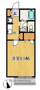 メゾンドシャルポンティエⅦ【1階】の間取り