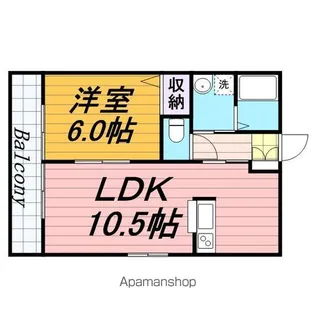 ソレアード元山【2階】の間取り