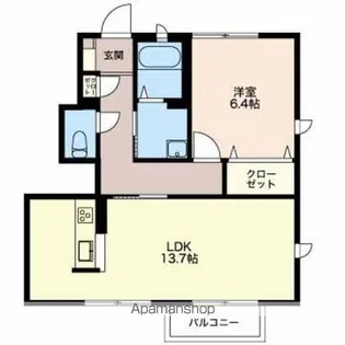 クレアール(末永町)【1階】の間取り