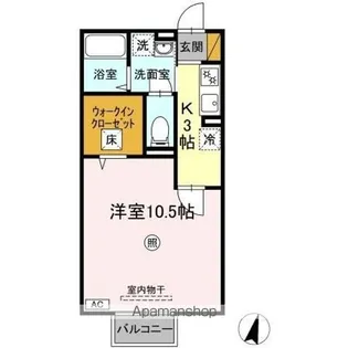 プランドール【1階】の間取り