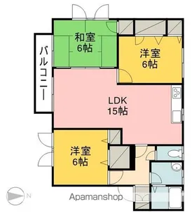 グランシード東野 A棟【2階】の間取り