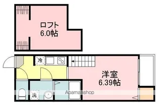 BROWNIE旭ヶ丘【2階】の間取り