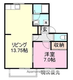 ブルーエンジェル【2階】の間取り