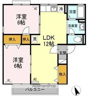 宮脇ハイツ 【1階】の間取り