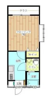 東京都中野区大和町4丁目【アパート】の間取り