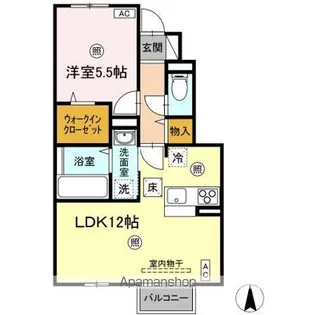 BELLE FLEUR【1階】の間取り