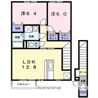 WISTERIA【2階】の間取り