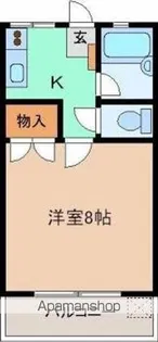 KSハイツ【203号室】の間取り
