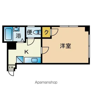 ドミトリィ薬院南【3階】の間取り
