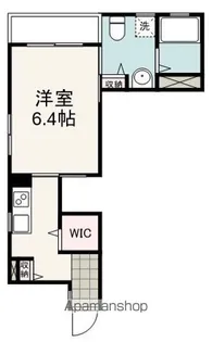 新富町セゾンヴェール【103号室】の間取り