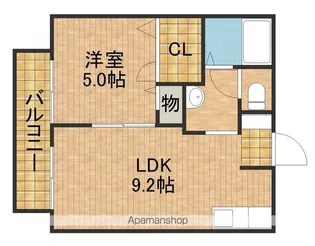 リヴュールB【2階】の間取り