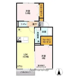 ヴァンヴェール【2階】の間取り