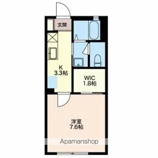 コーポサツキB・C【C203号室】の間取り