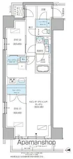パークアクシス品川天王洲アイル【7階】の間取り