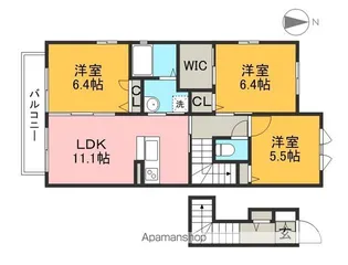 メゾン・ド・アンジュ B棟【2階】の間取り