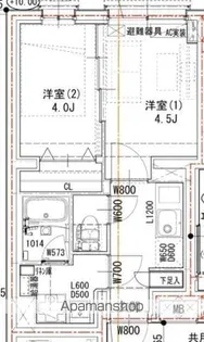 ラヴィエール荏原中延【4階】の間取り