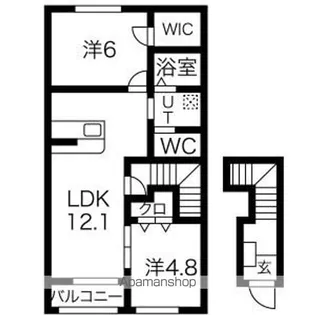 パークサイドアヴェニュー【2階】の間取り