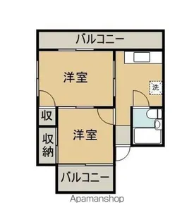 ハイツ香川【401号室】の間取り