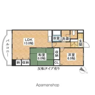 カメリア【203号室】の間取り