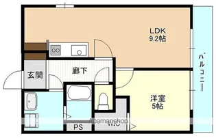 1LDKの間取り画像