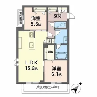 YANAGI TAKASU【2階】の間取り