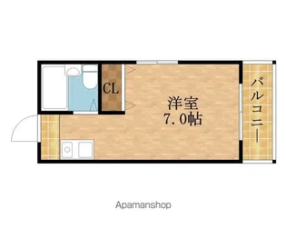 ブルーシィエール【404号室】の間取り