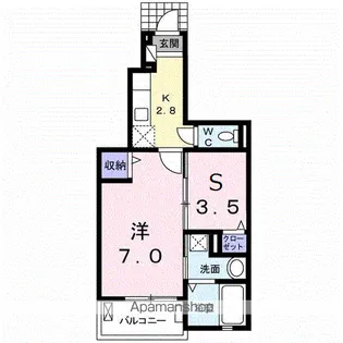 BRUNOⅤ【1階】の間取り