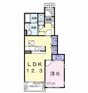 フィオーレ Y【1階】の間取り