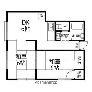 ファミーユ英【1階】の間取り
