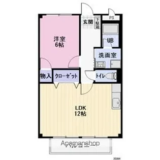 Surplus Twoハイツ中原【2階】の間取り
