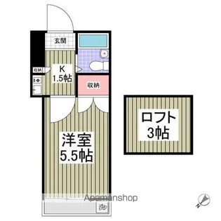 リーブル柏【1階】の間取り