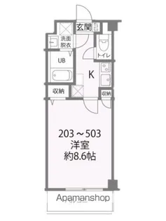 パークレジデンス八幡【4階】の間取り