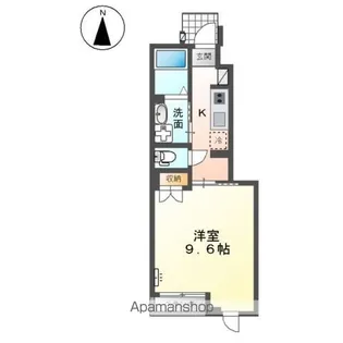 ブランディーユ【1階】の間取り