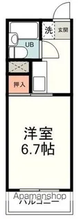 プレジール青葉【102号室】の間取り