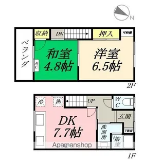 カーサ・ルリエ【Ⅰ号室】の間取り