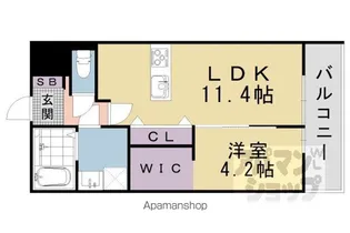 COCOWA LE HAL【204号室】の間取り