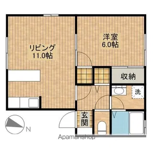 カトレセゾーン【1階】の間取り
