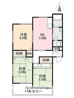 コーポサンシティ【2階】の間取り