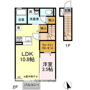 ウィル 七ツ池【2階】の間取り