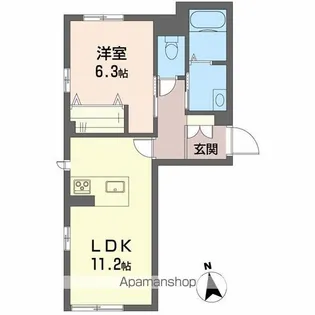 リーフガーデンⅠ【1階】の間取り