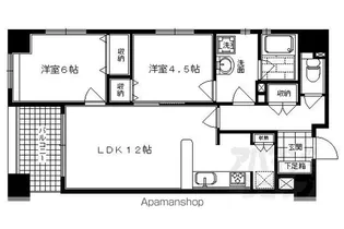 エルシア四条麩屋町【201号室】の間取り