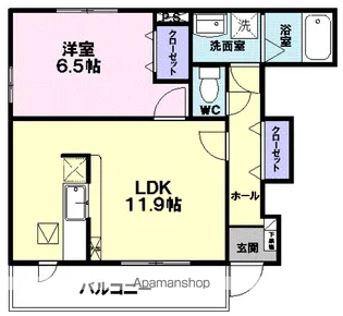 メゾン・ボヌール【1階】の間取り