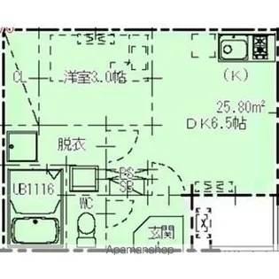 CREST浄心【1階】の間取り