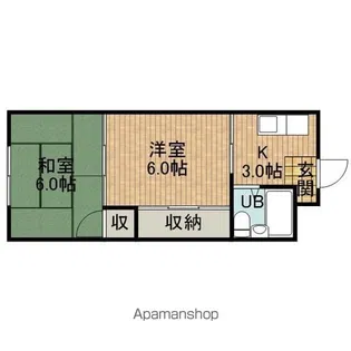 メゾンアランテA【1階】の間取り