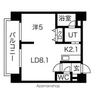 MYプラザ円山公園【5階】の間取り