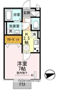 アステイオン【101号室】の間取り