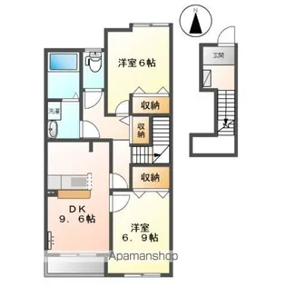 ヒバリーヒルズ【203号室】の間取り