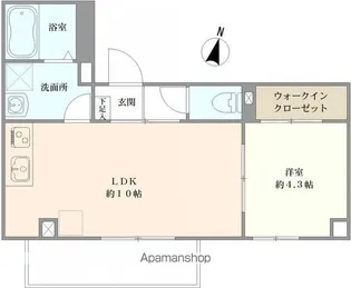 サンシエ神戸元町【203号室号室】の間取り